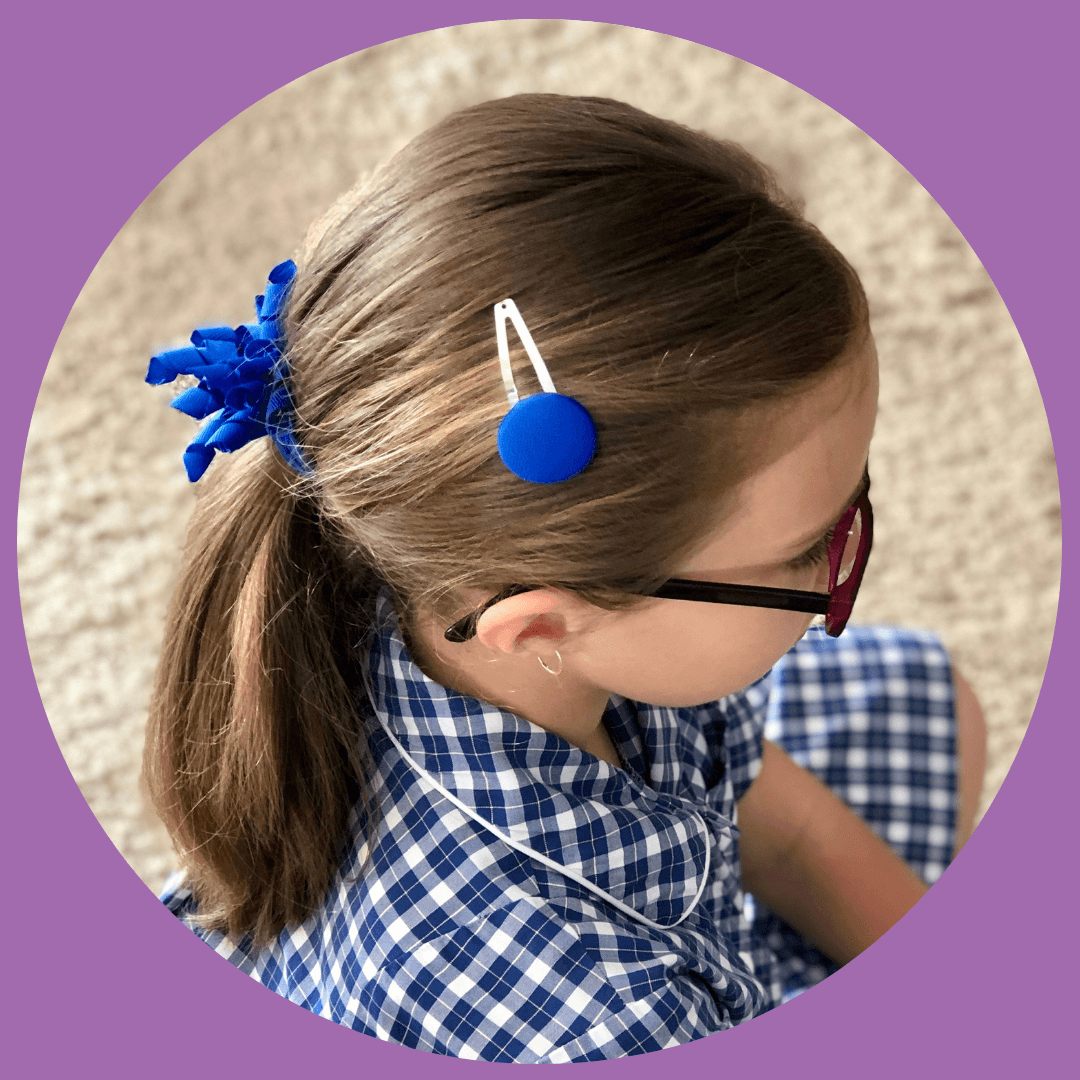 Covered Buttons: Solid Colours - Burgundy / Maroon Hair clips Ella Made 