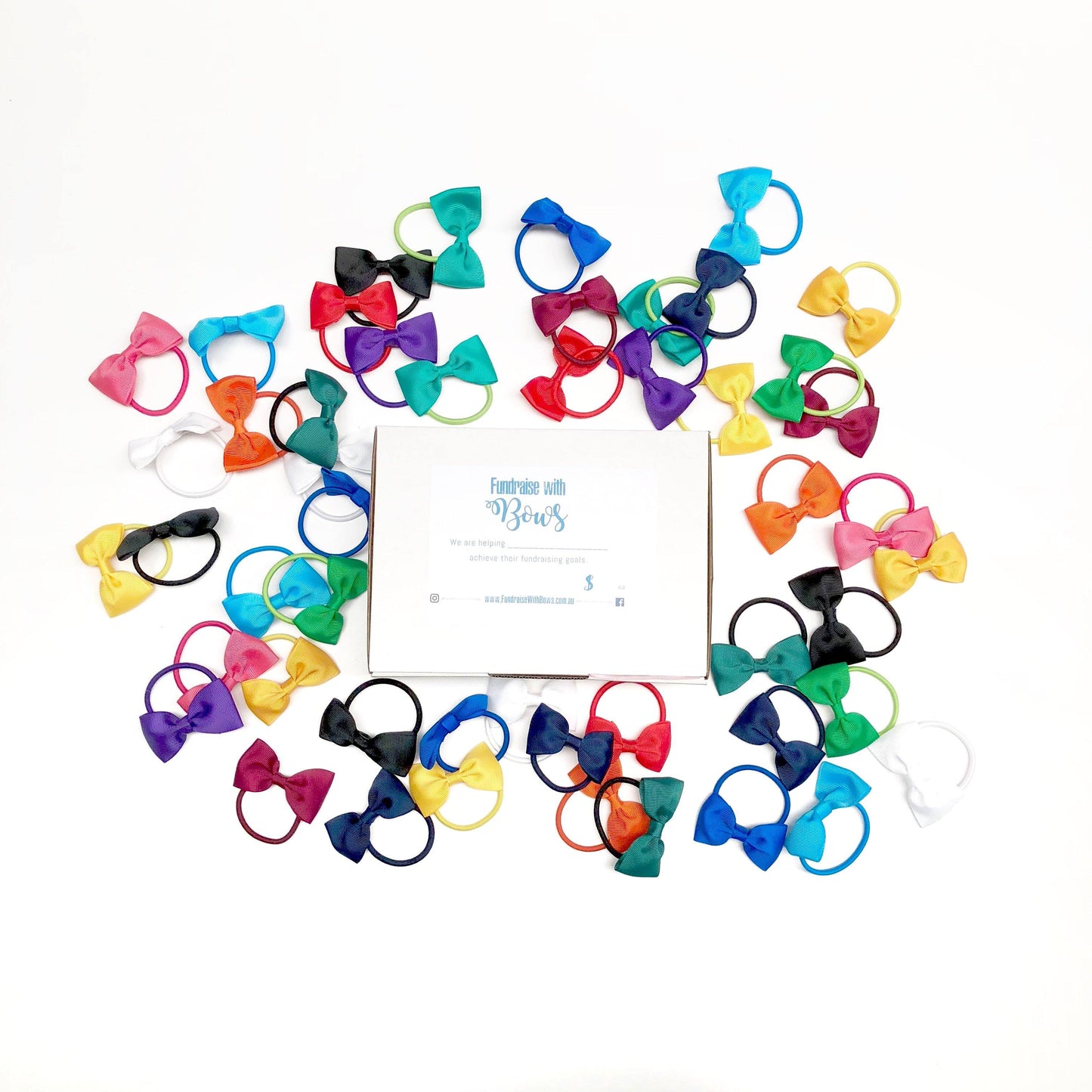 Fundraise with Bows - Fundraising Box (50pc) - Ponytails and Fairytales