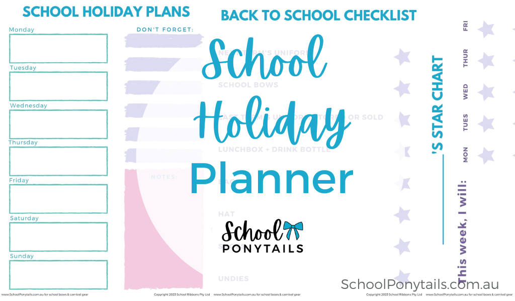 FREE School Holiday Planner for Easter 2019