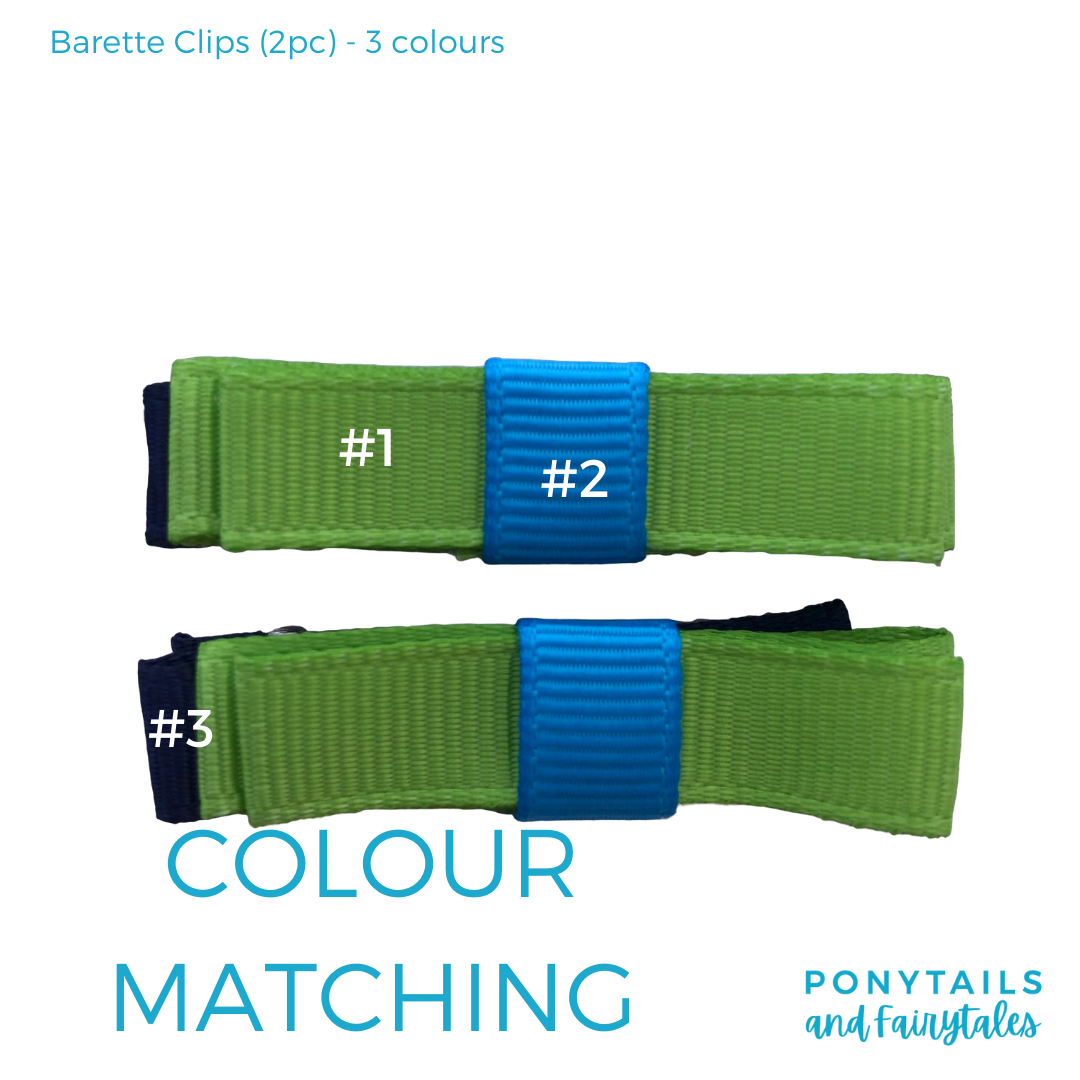 Bottle Green & Navy & White Hair Accessories