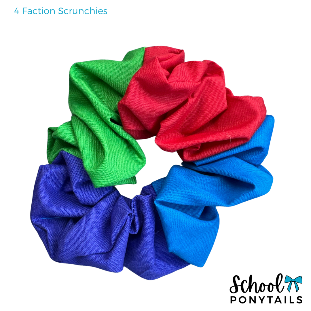 4 Faction Multi Colour Scrunchies - Min. 10pc Bundle {Pre-Order}