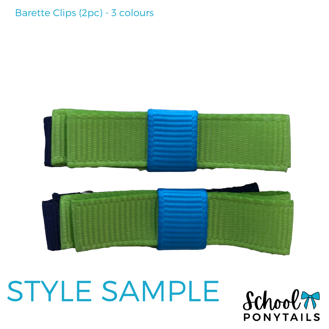 Bottle Green & Navy & White Hair Accessories