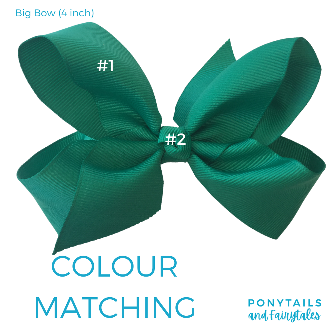 Bottle Green & Navy & White Hair Accessories