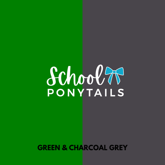 Green & Charcoal Grey Hair Accessories