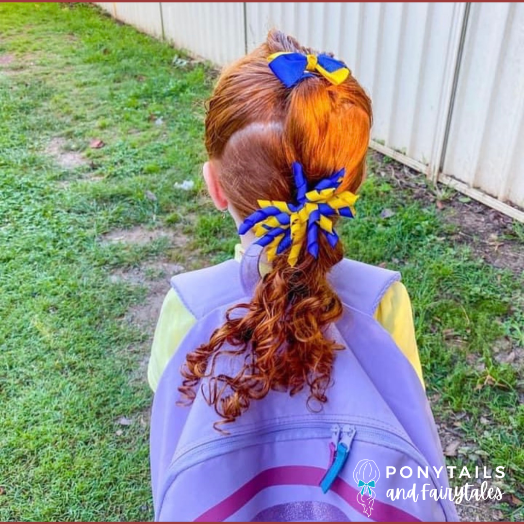 Curly Tie - Combined Colours - Ponytails and Fairytales