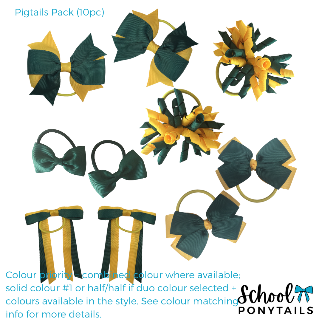 Jade & Navy Hair Accessories