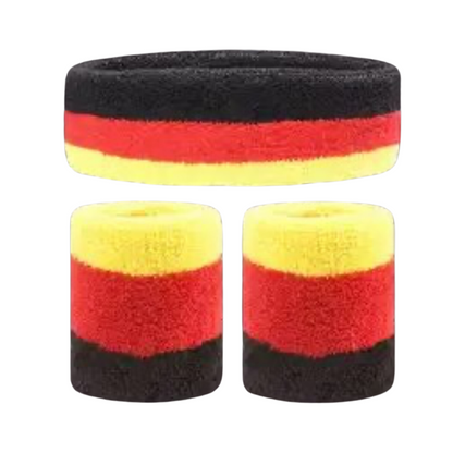 Black & Red & Yellow Hair Accessories - Ponytails and Fairytales