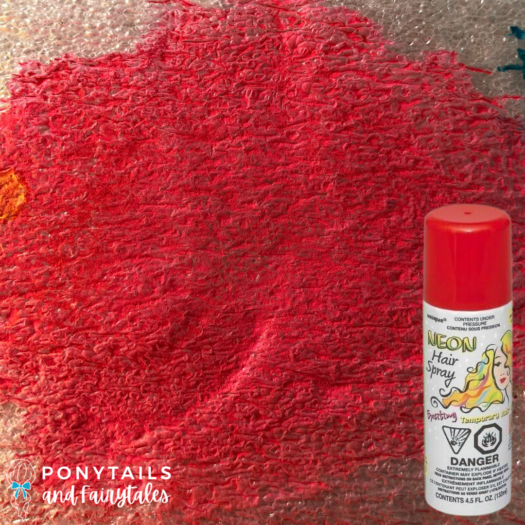 Red Coloured Hair Spray 85-100g - Ponytails and Fairytales