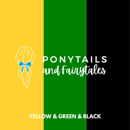 Green & Yellow & Black Hair Accessories