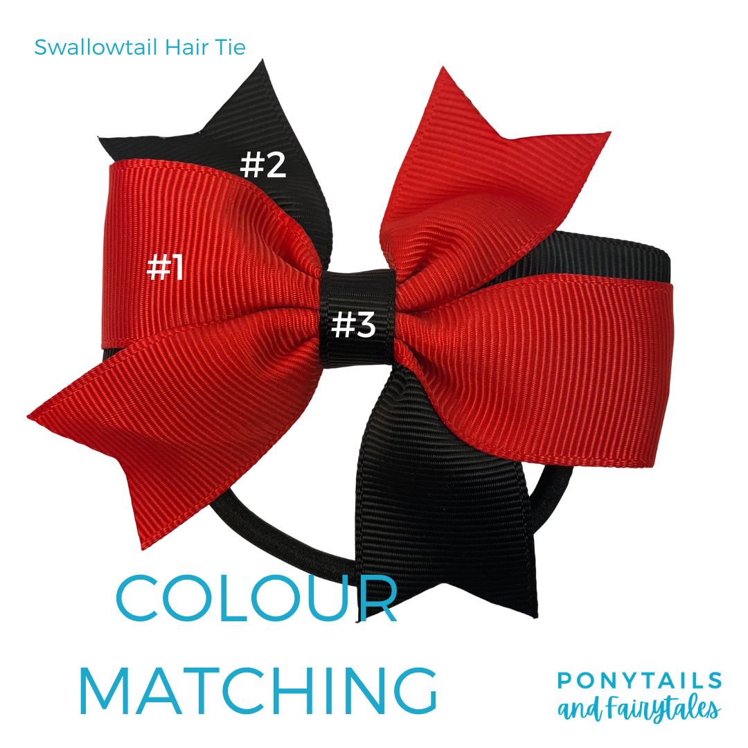 Yellow & Navy Hair Accessories - Ponytails and Fairytales