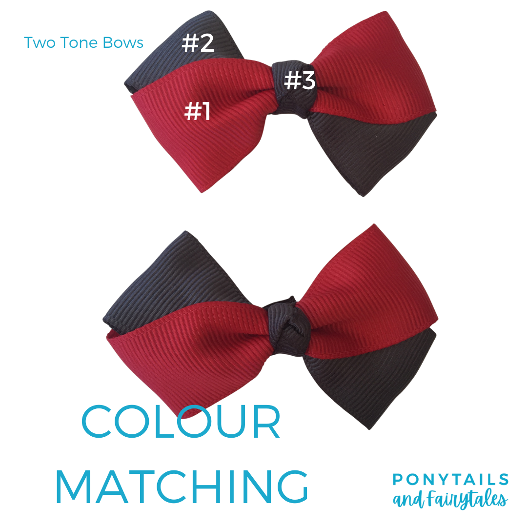 Yellow & Navy Hair Accessories - Ponytails and Fairytales