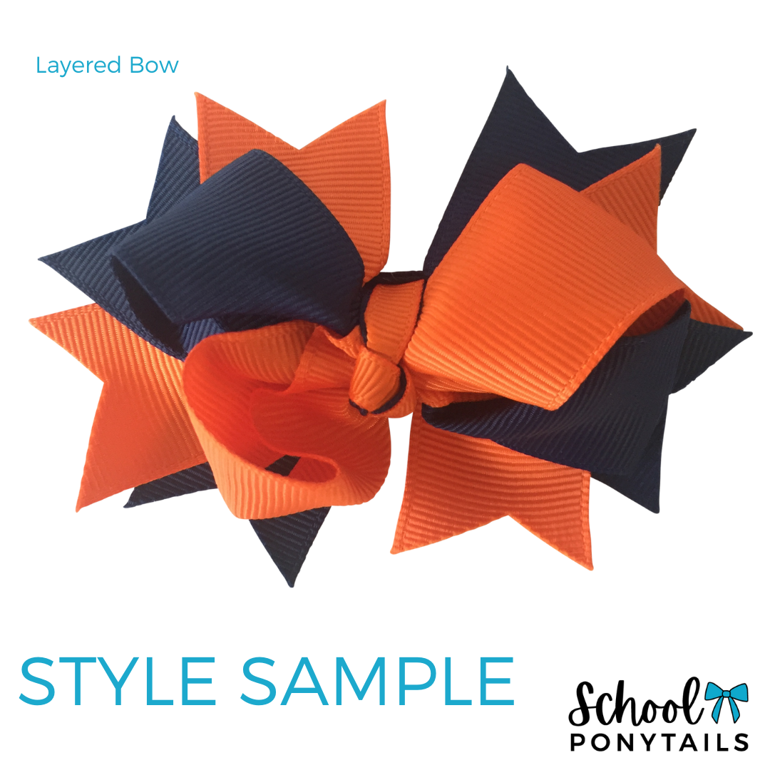 Terracotta & Navy Hair Accessories - Ponytails and Fairytales
