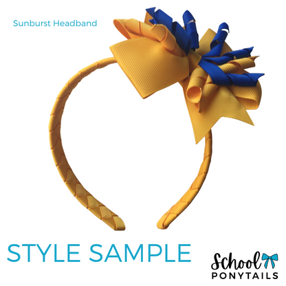 Gold & Navy Hair Accessories
