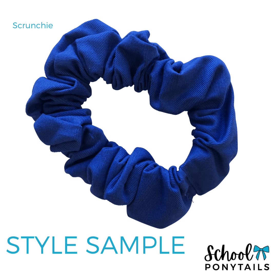 Cornflower Blue & Navy Hair Accessories - Ponytails and Fairytales