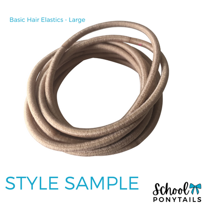 Basic Hair Elastics - Large - Ponytails and Fairytales