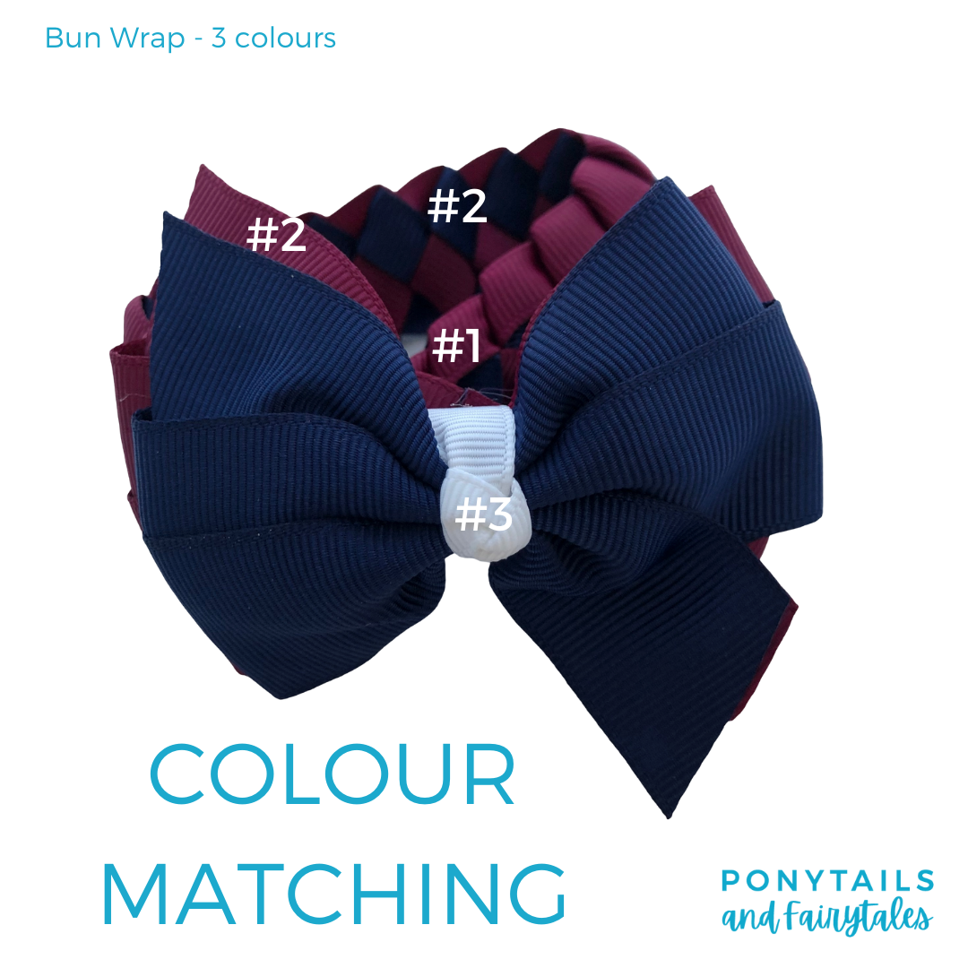 Yellow & Navy Hair Accessories - Ponytails and Fairytales