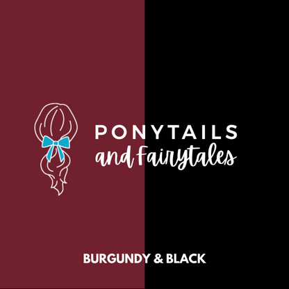Burgundy & Black Hair Accessories