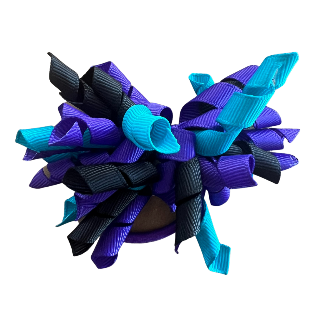 Purple & Black & Teal Hair Accessories