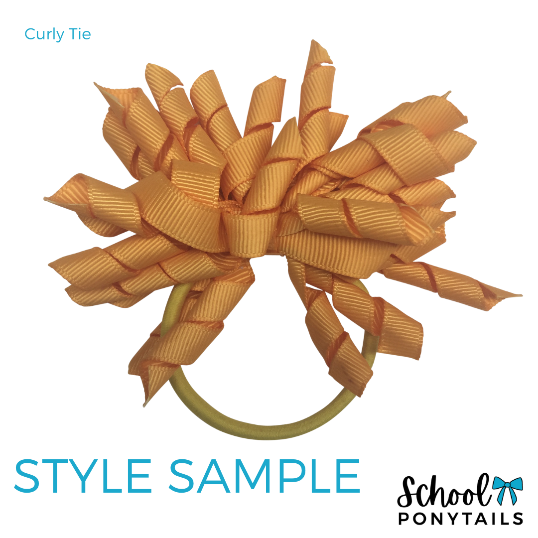 Curly Tie - Single Colour