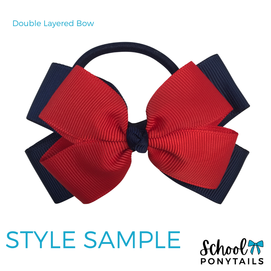 Yellow & Navy Hair Accessories - Ponytails and Fairytales