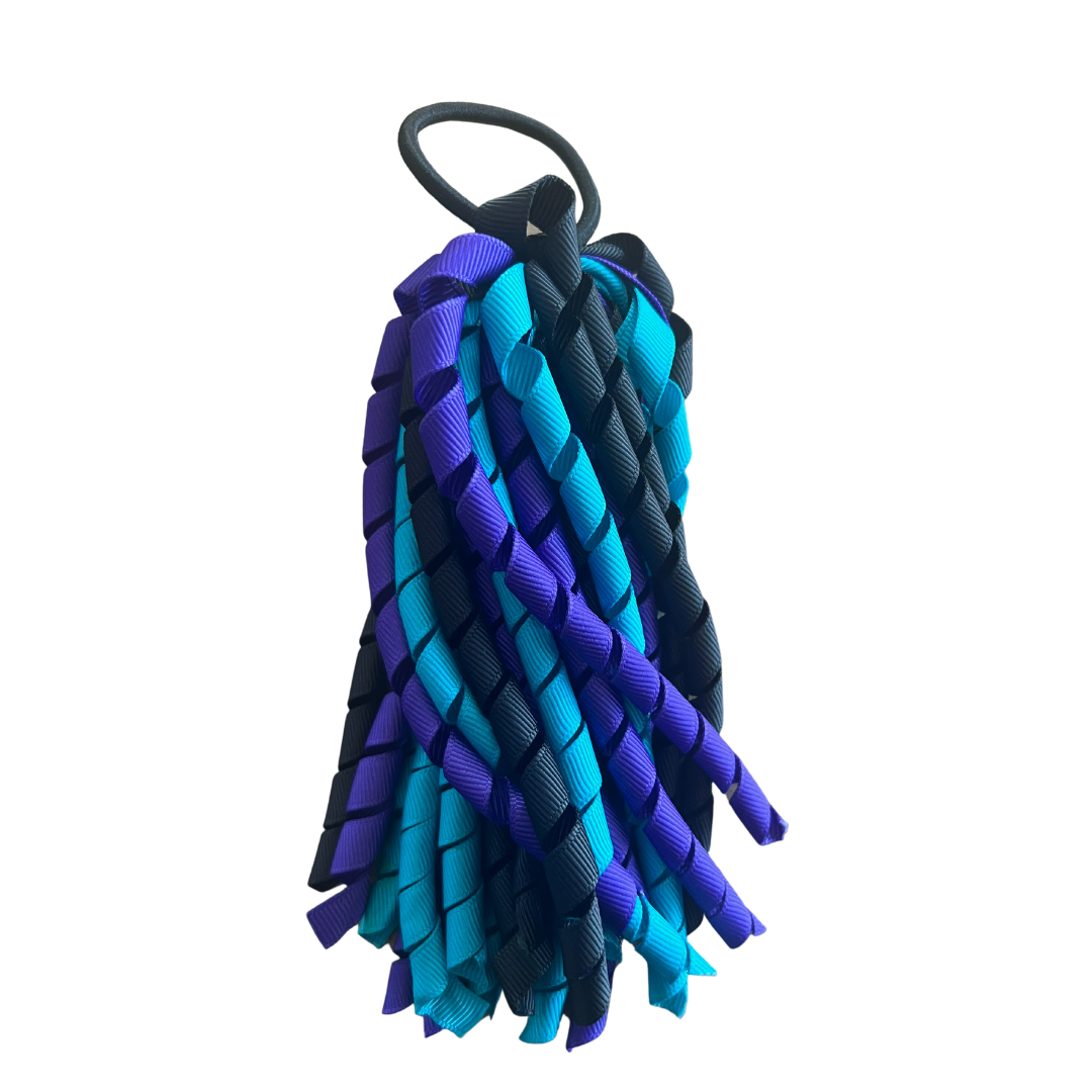 Purple & Black & Teal Hair Accessories