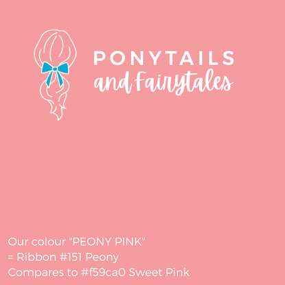 Peony Pink Hair Accessories - Ponytails and Fairytales