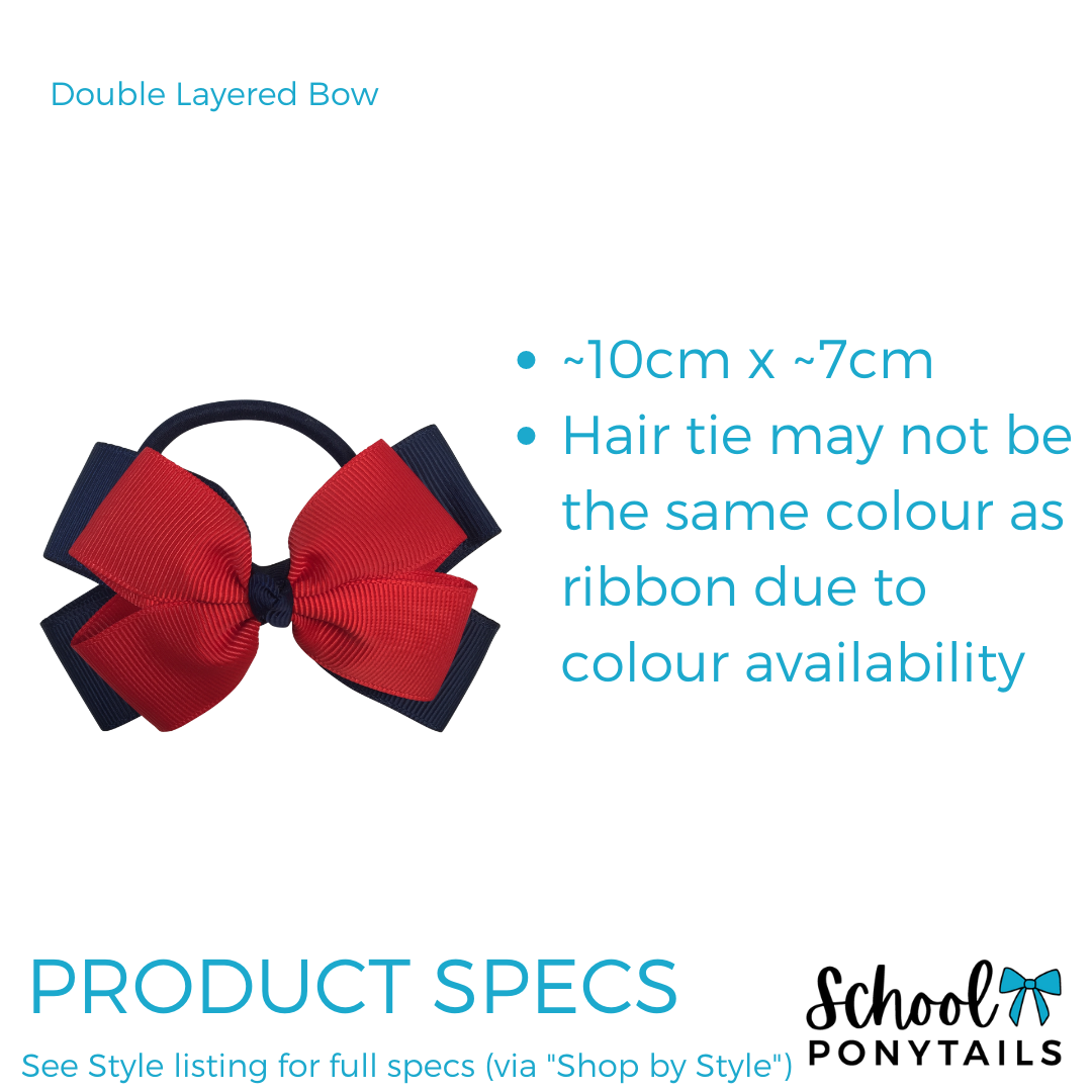 Yellow & Navy Hair Accessories - Ponytails and Fairytales