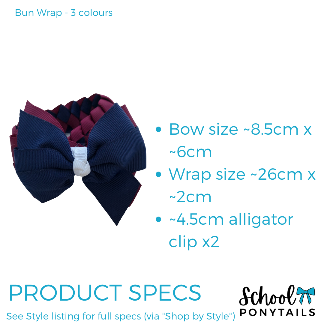 Yellow & Navy Hair Accessories - Ponytails and Fairytales