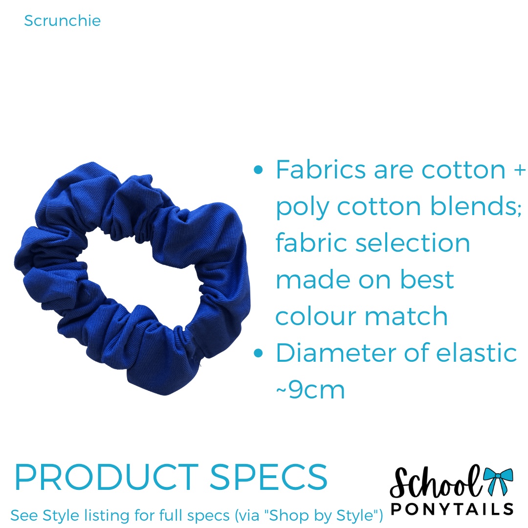 Cornflower Blue & Navy Hair Accessories - Ponytails and Fairytales