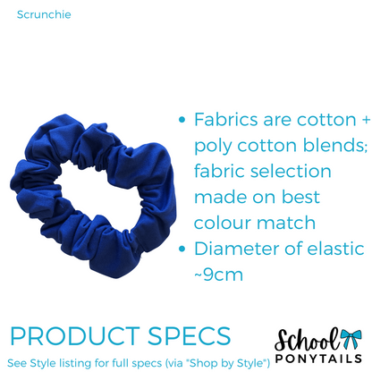 Cornflower Blue & Navy Hair Accessories - Ponytails and Fairytales