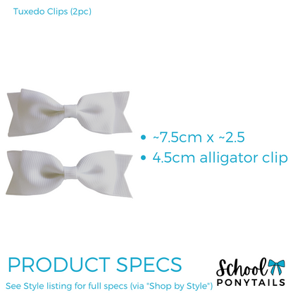 Tuxedo Bowtie (2pc) - Ponytails and Fairytales