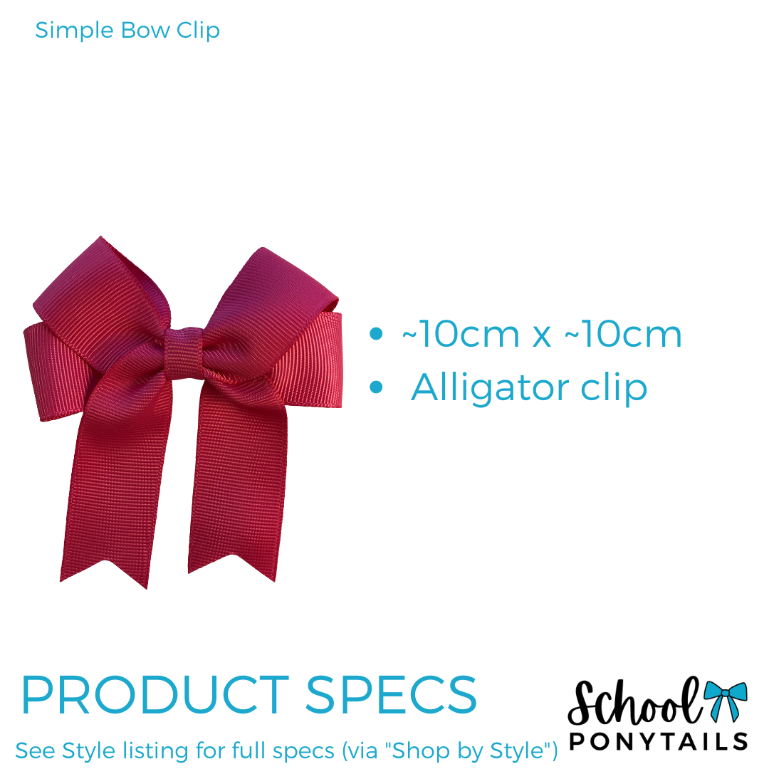Burgundy & Black Hair Accessories