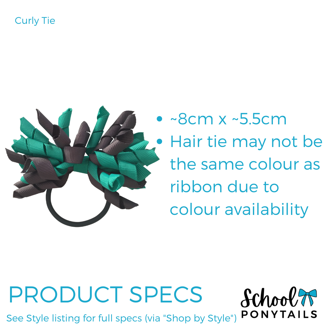 Cornflower Blue & Navy Hair Accessories - Ponytails and Fairytales