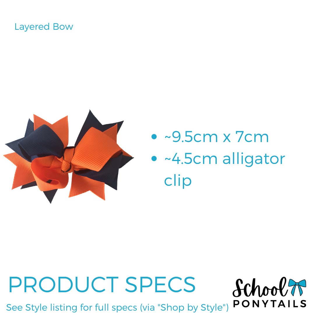 Layered Bows - Solid Colour