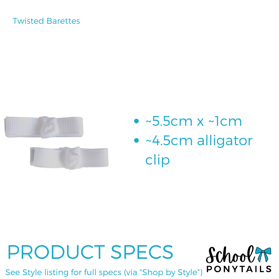 Twisted Barette (2pc) - Ponytails and Fairytales