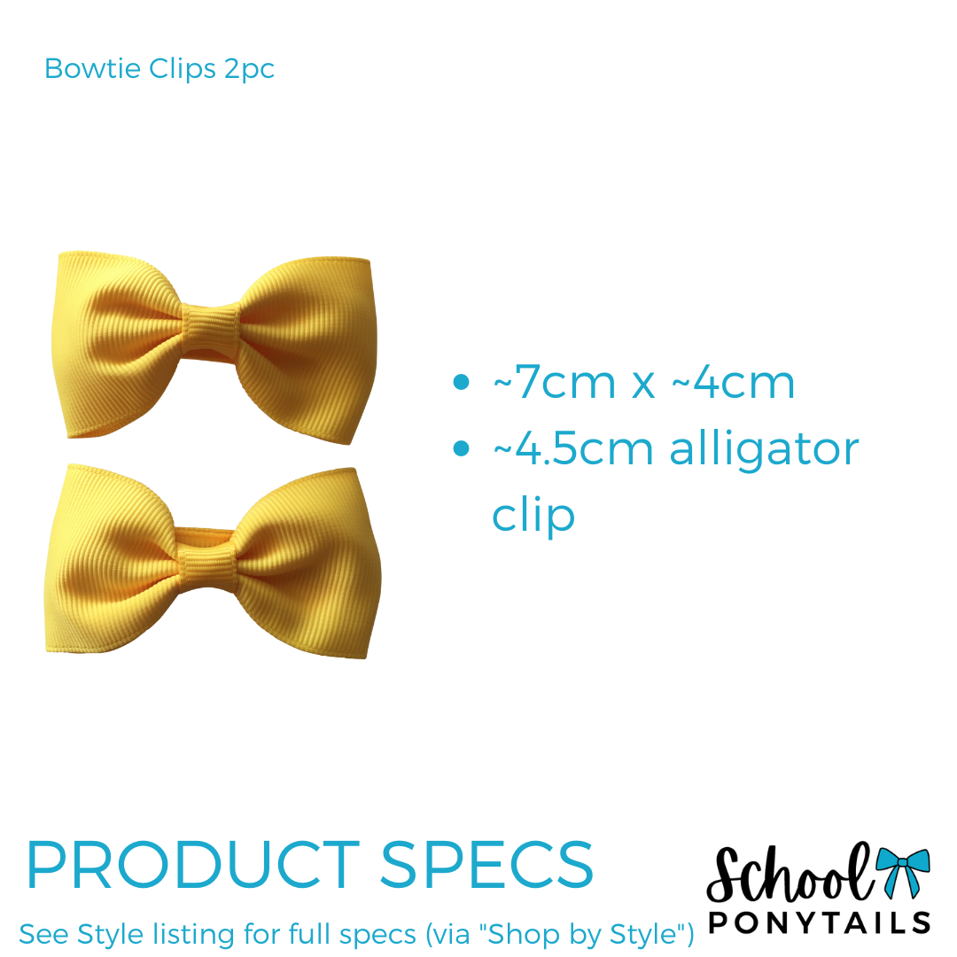 Yellow & Navy Hair Accessories - Ponytails and Fairytales