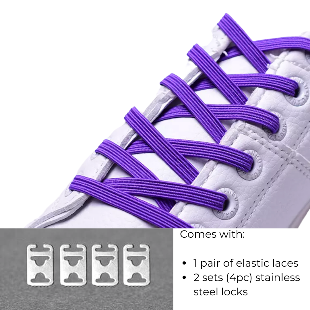 No Tie Elastic Shoe Laces with Locking Mechanism Australia AfterPay School Ponytails