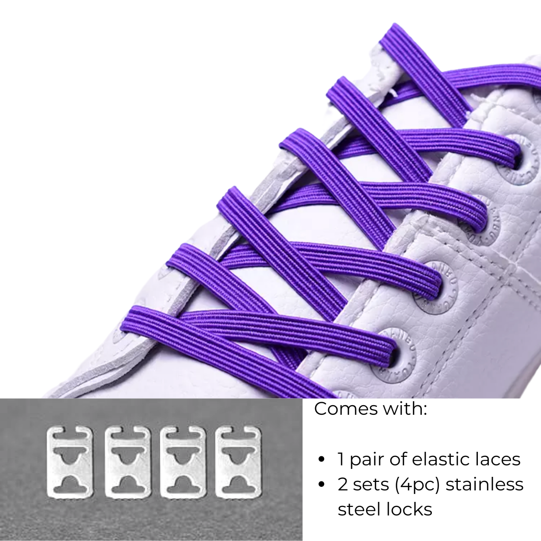 THE ORIGINAL STRETCHLACE Shoelace Knot Clips Keep Shoe Laces Tied & Secure  | Shoelace Bow Clip Accessory