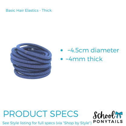 Basic Hair Elastics - Thick