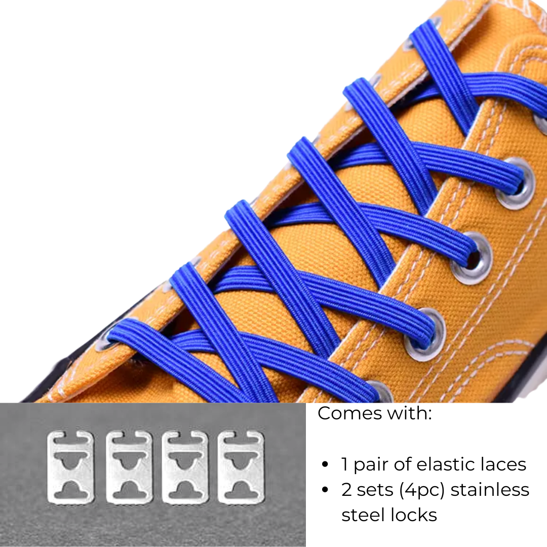 The Original Stretchlace Shoelace Knot Clips Keep Shoe Laces Tied & Secure | Shoelace Bow Clip Accessory