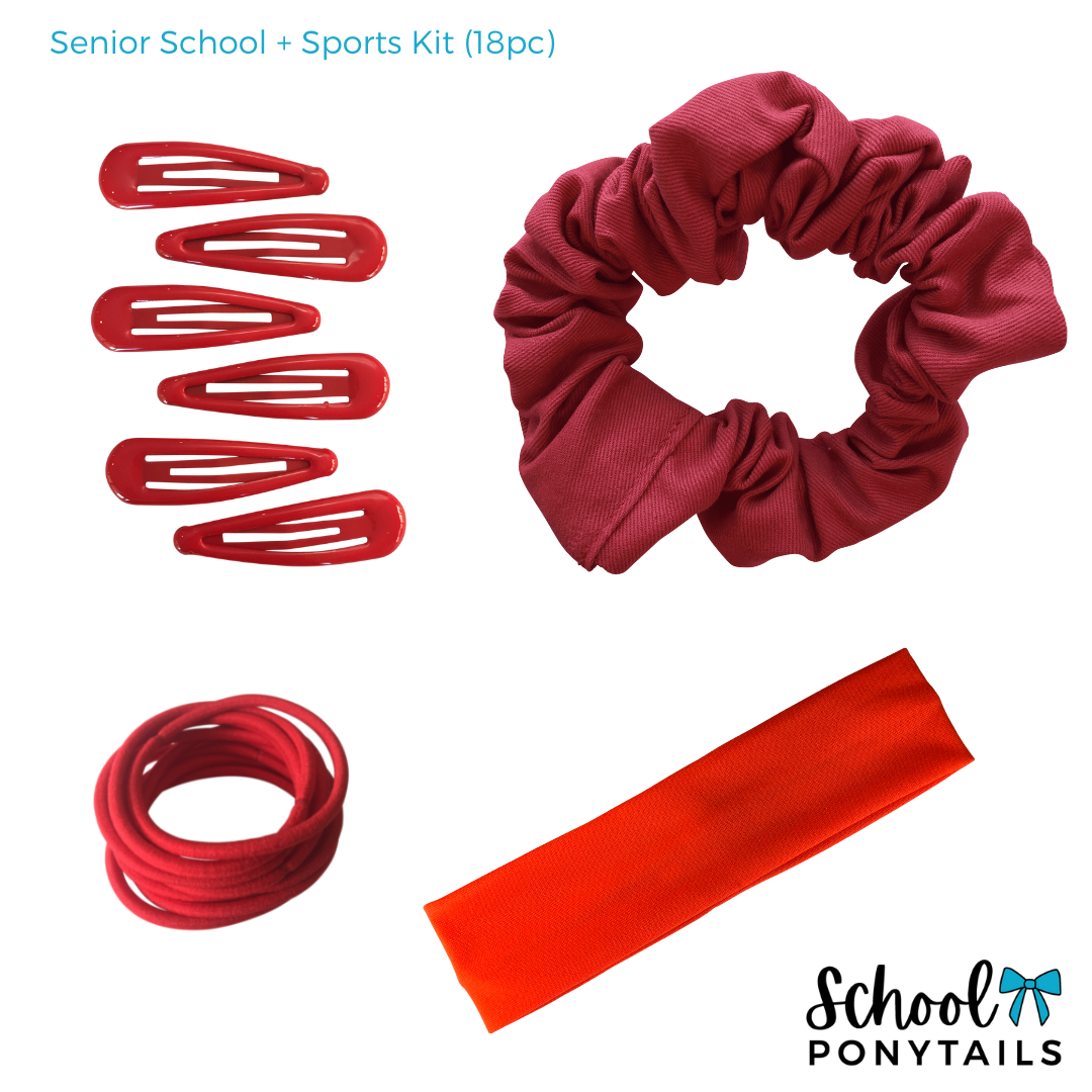 Burgundy / Maroon Hair Accessories - Ponytails and Fairytales