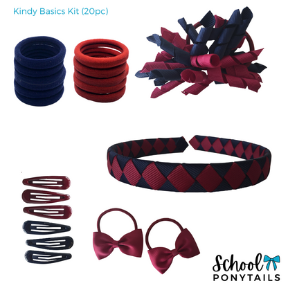 Royal Blue Hair Accessories - Ponytails and Fairytales