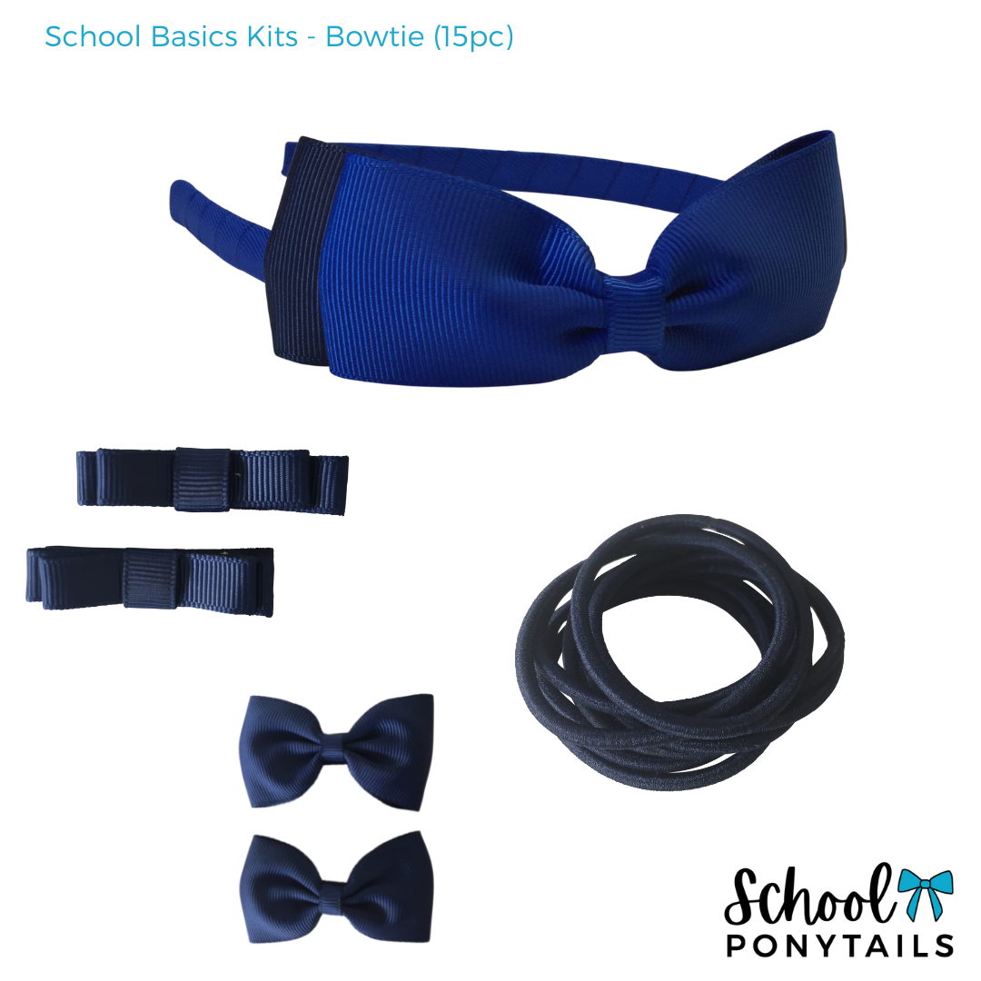 Royal Blue Hair Accessories - Ponytails and Fairytales