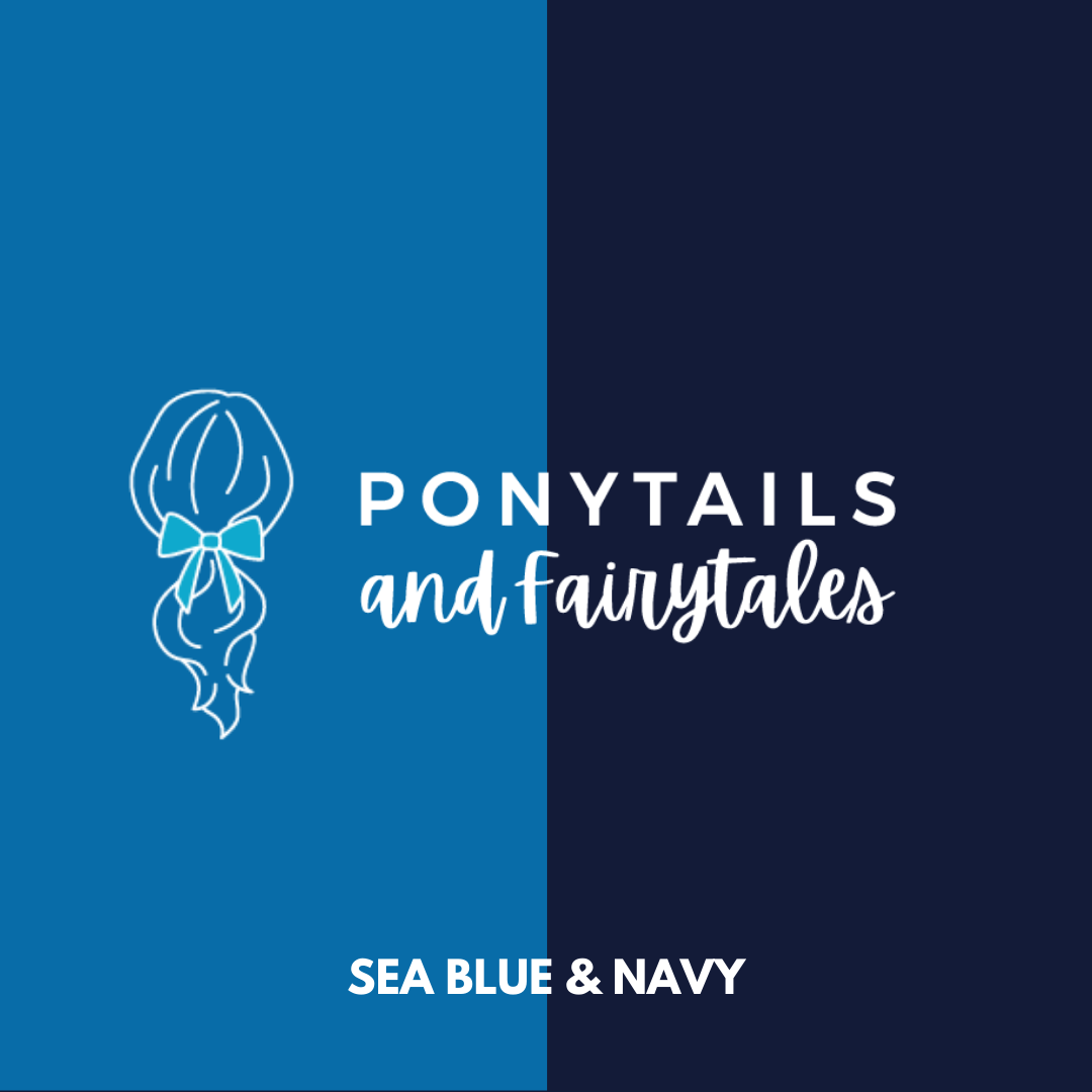 Sea Blue & Navy Hair Accessories