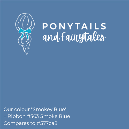 Smokey Blue Hair Accessories - Ponytails and Fairytales