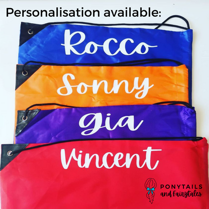 Orange Sports / Library Bag - Ponytails and Fairytales