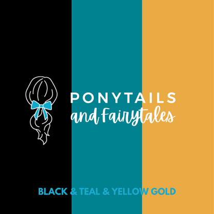Headband with Bowtie - Combined Colours - Ponytails and Fairytales