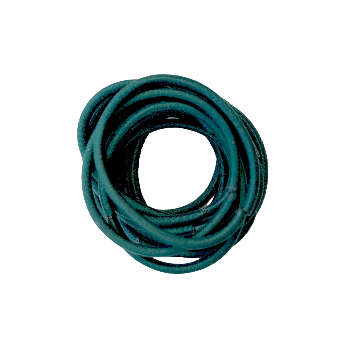 Bottle Green & White Hair Accessories