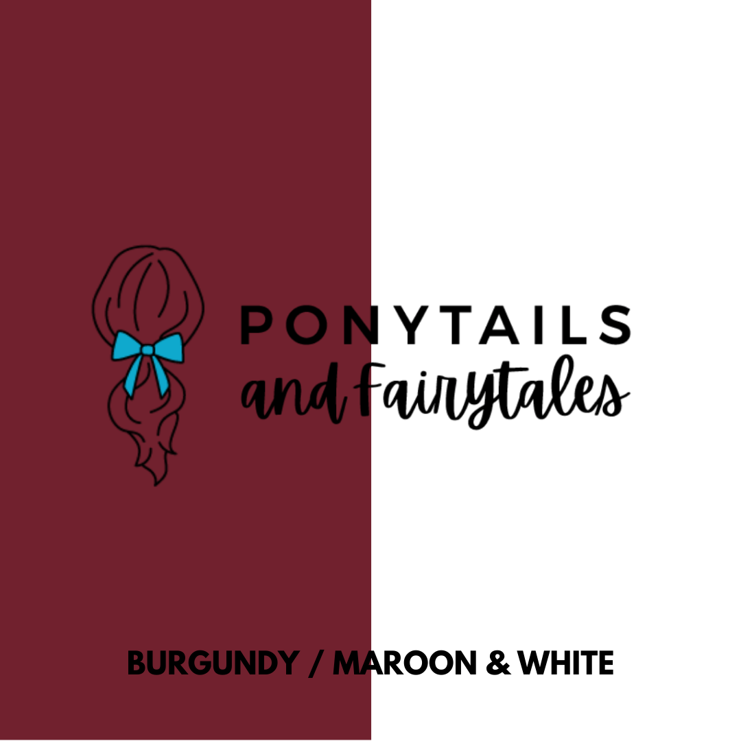 Big School Kit (19pc) School kits School Ponytails - Multibuys Burgundy & White 
