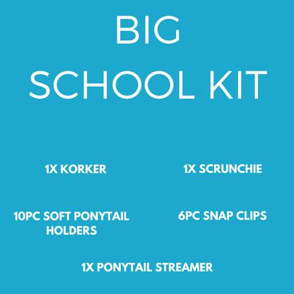 Big School Kit (19pc) - School kits - School Uniform Hair Accessories - Ponytails and Fairytales